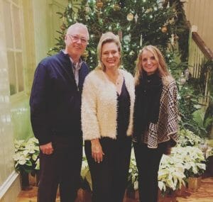 Staff at Christmas event