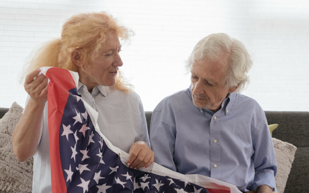 Seniors celebrating 4th of July